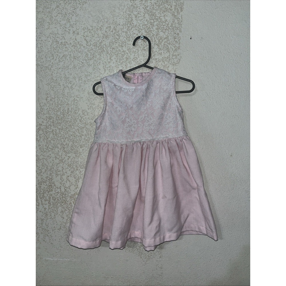 Rachel's Kids Vtg Pink Zip Up Dress 4t